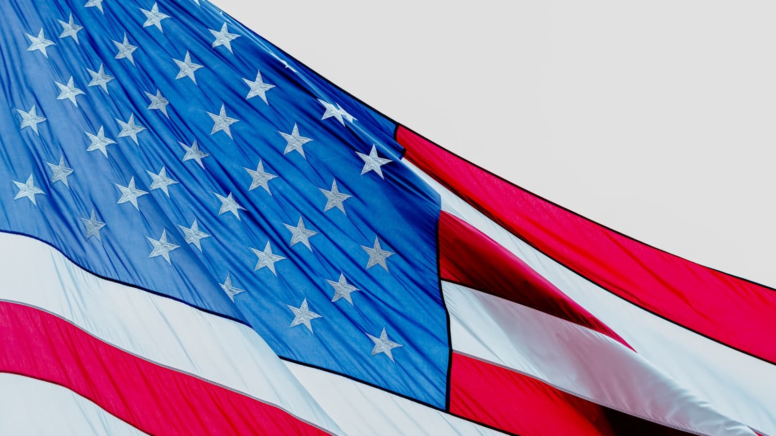 Greensboro — blue and white striped flag