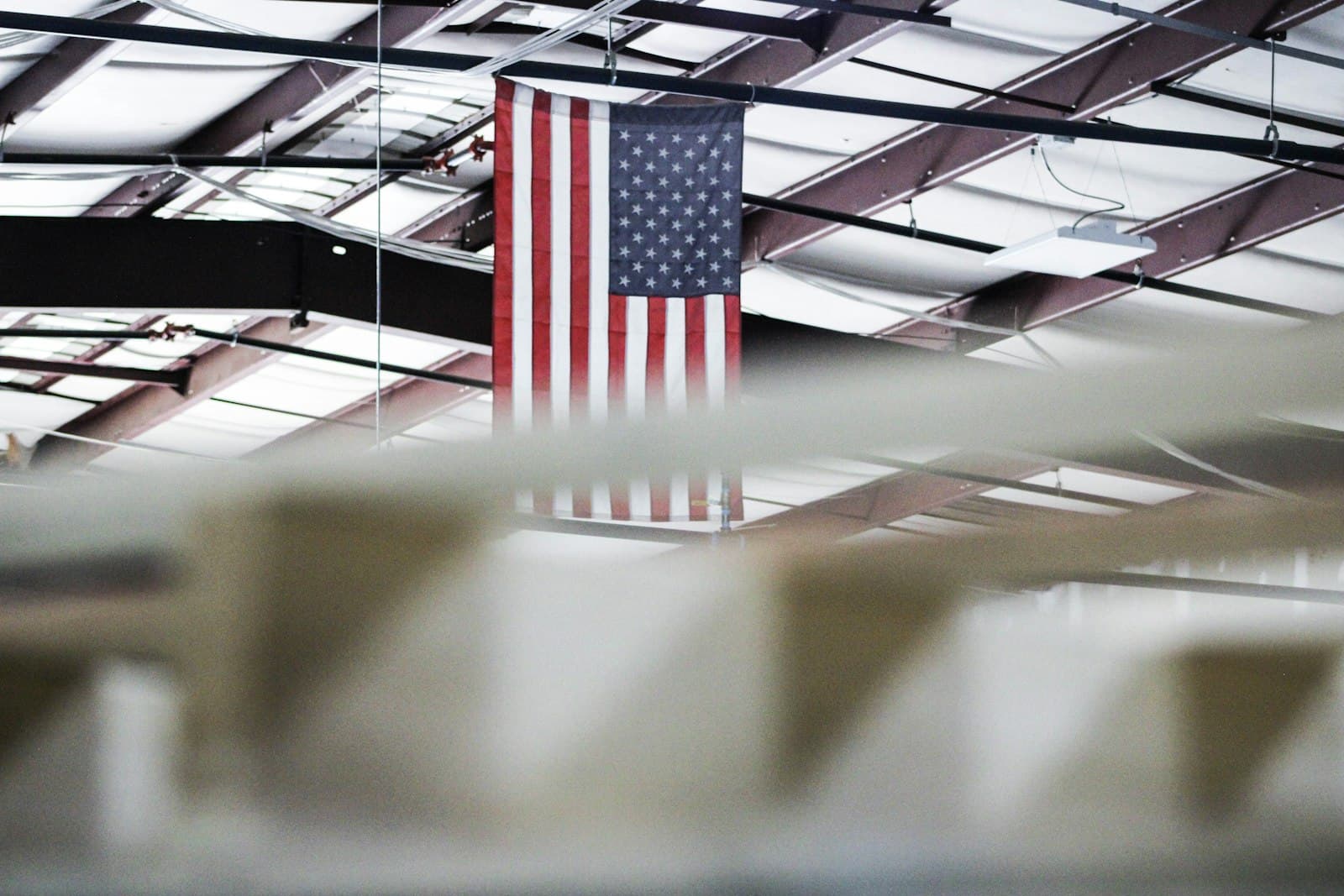Greenville — white and red building interior