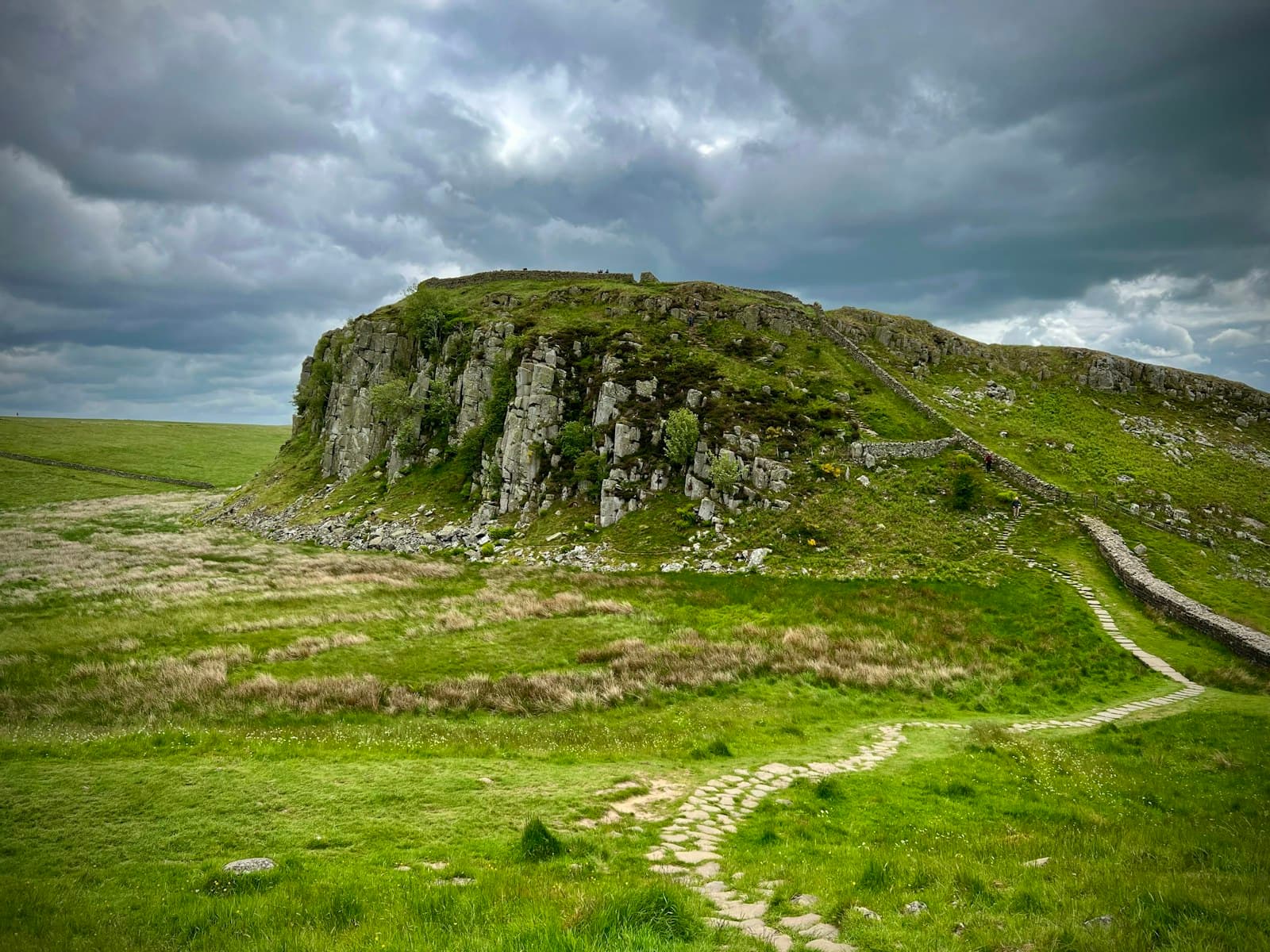 Hadrian's Wall — a rocky mountain with a dirt road
