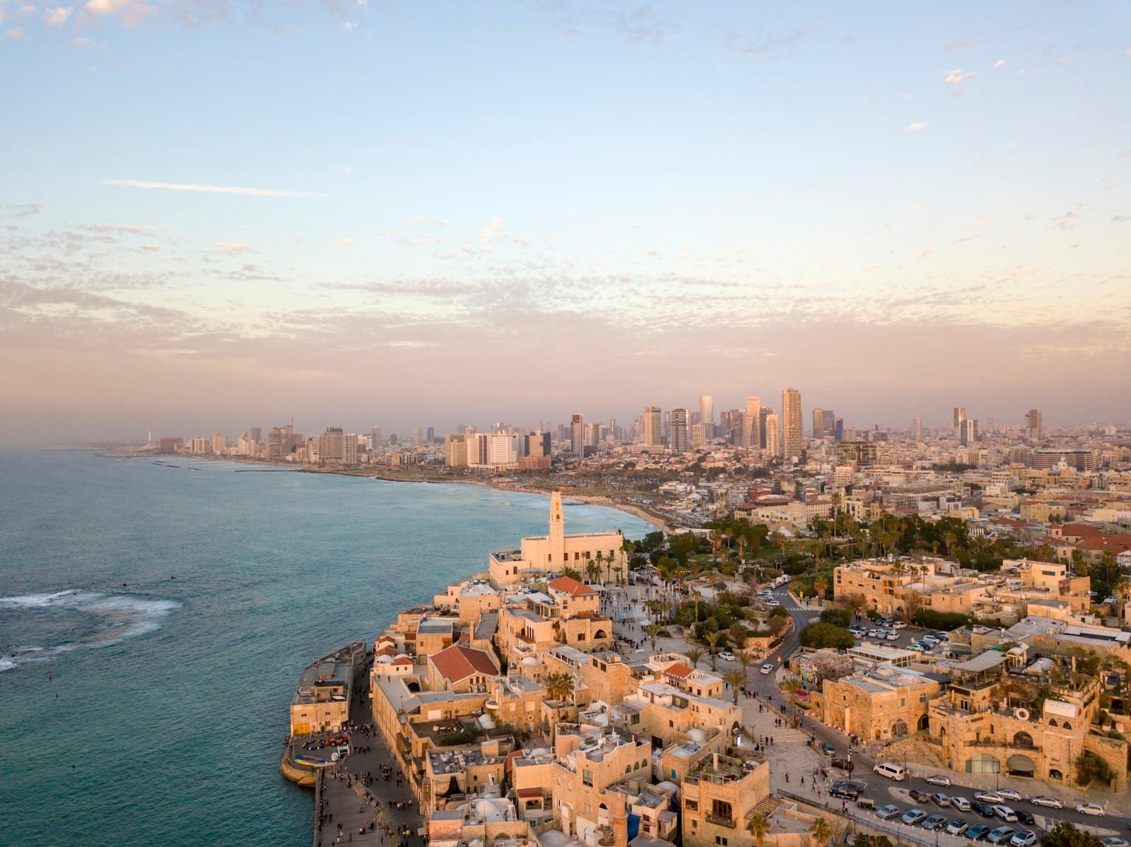 Haïfa — aerial view photography of city beside body of water