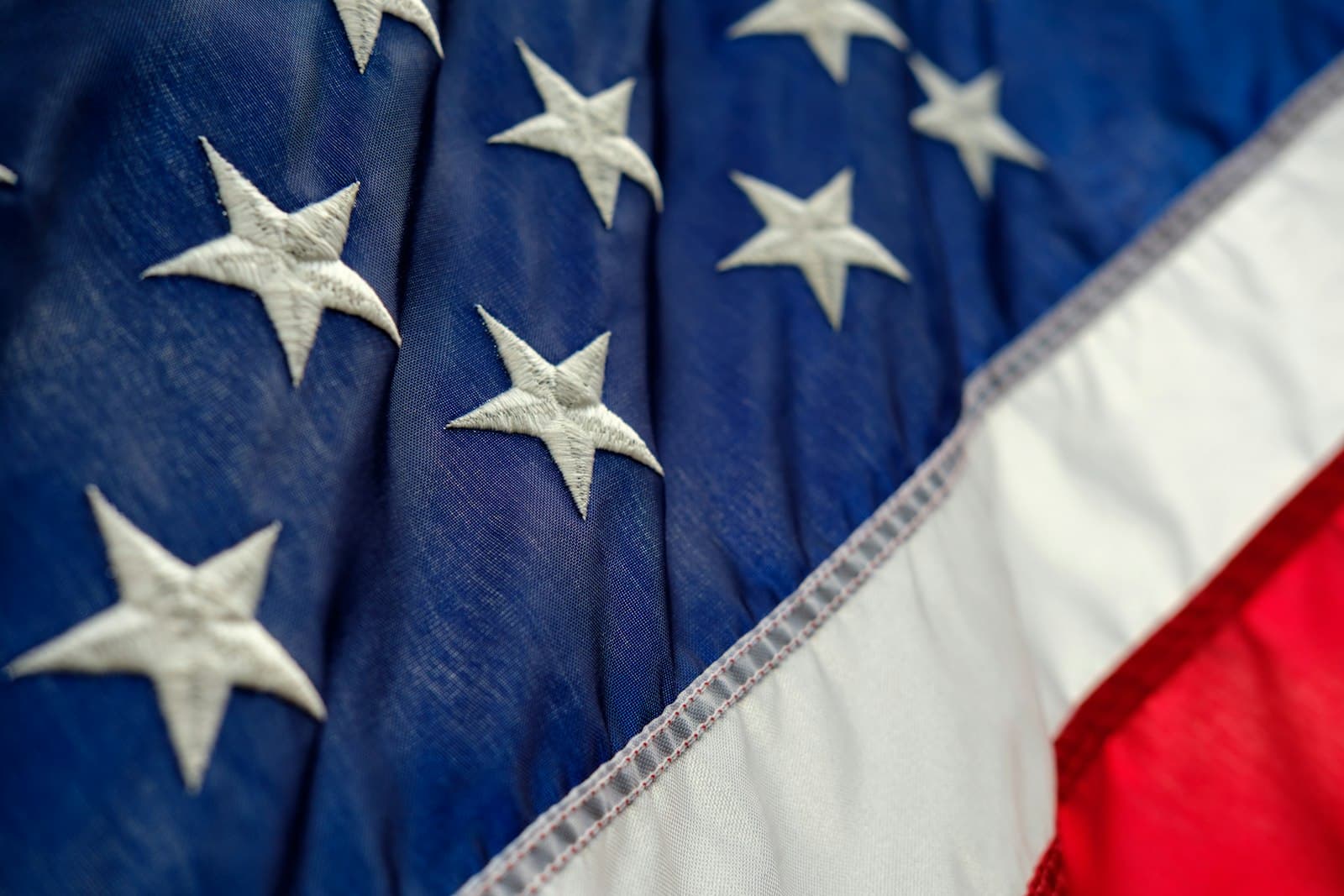 Helper — blue, white, and red flag