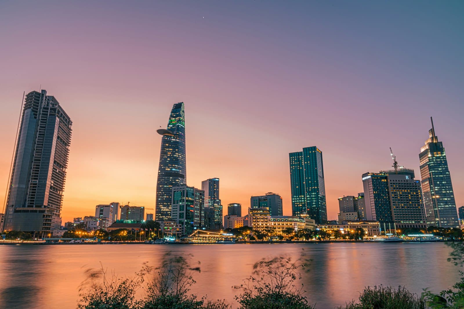 Ho Chi Minh City — city skyline during night time
