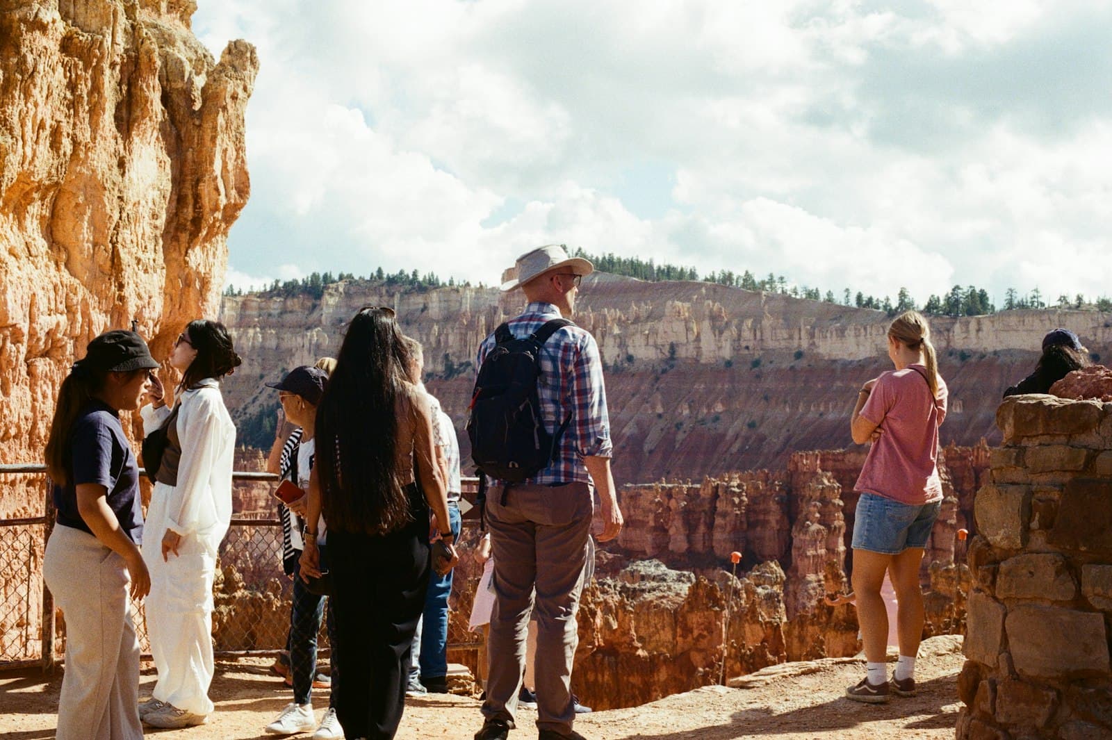 Homer — Tourists admire a scenic canyon overlook on a sunny day.
