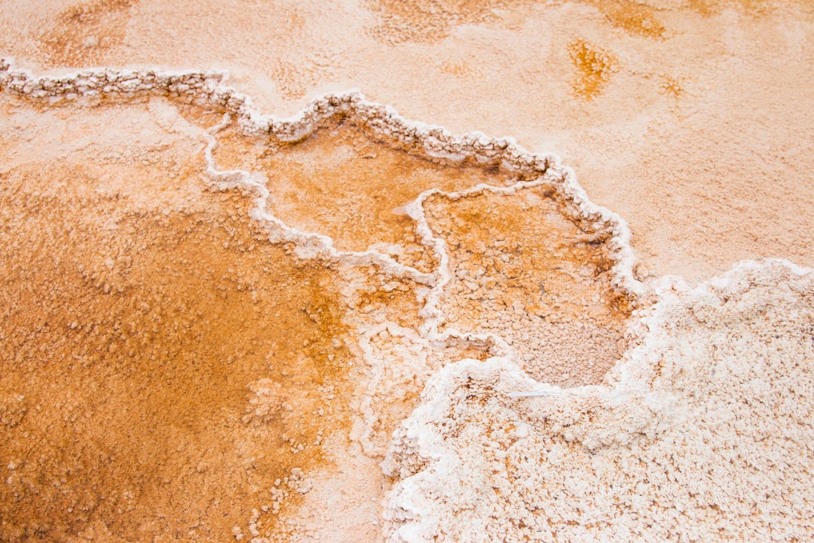 Hot Springs — brown sand with water waves