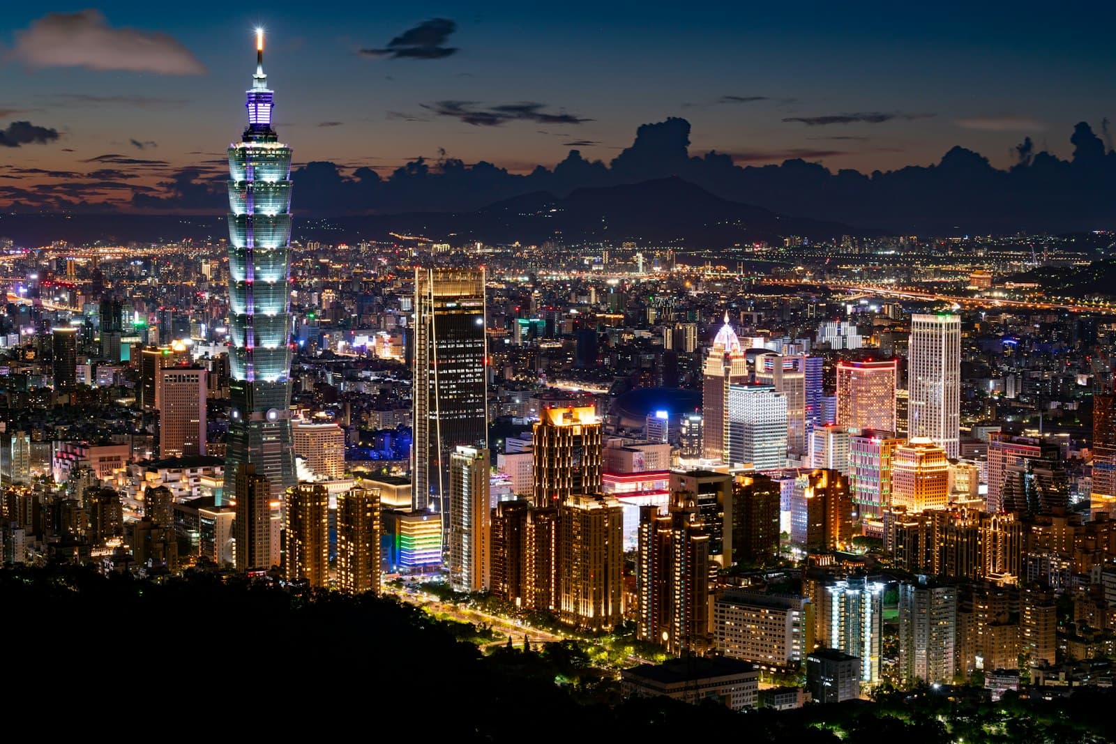 Hsinchu — city skyline during night time