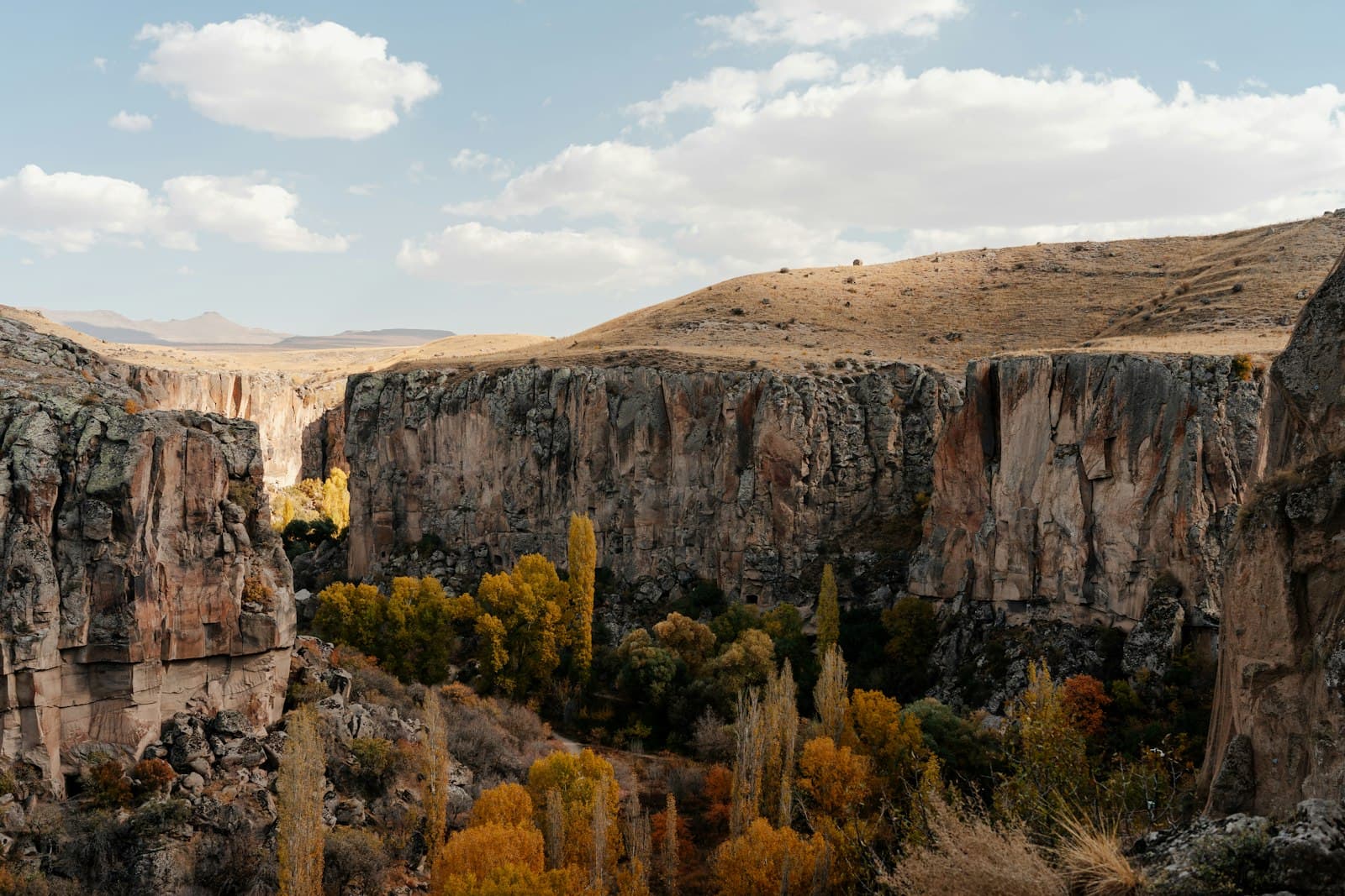 Ihlara — a rocky canyon with trees