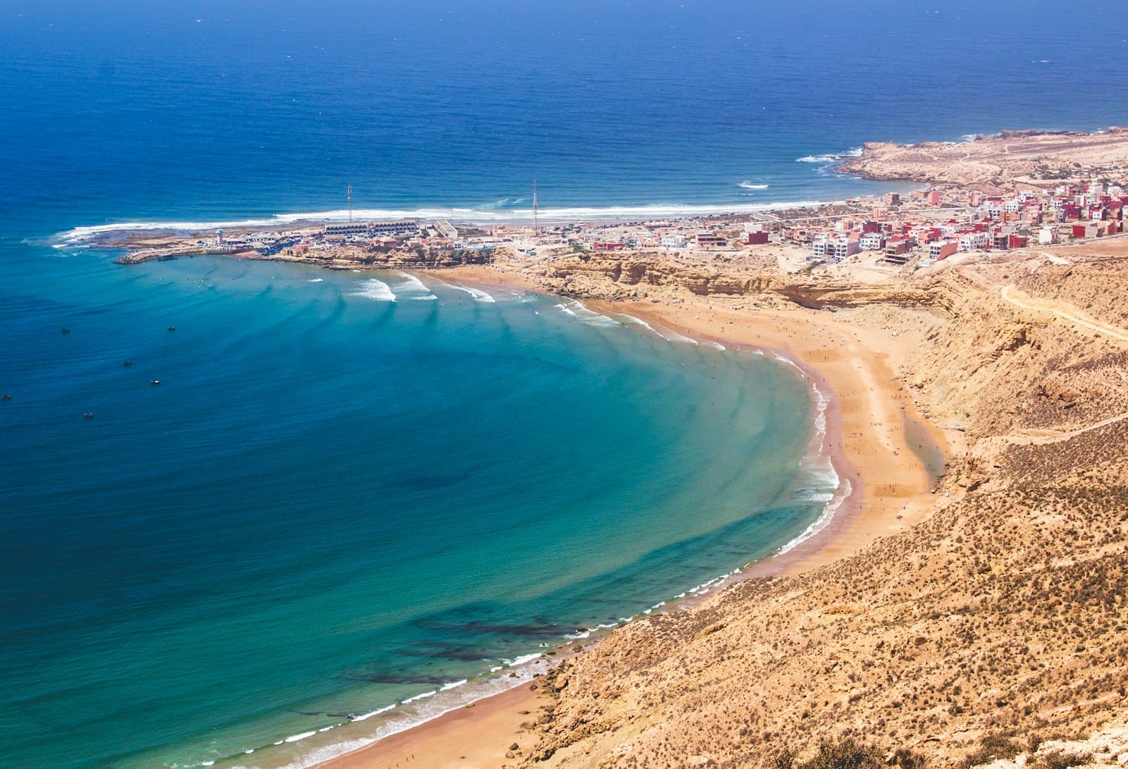 Imsouane — bird's-eye view photography of beach