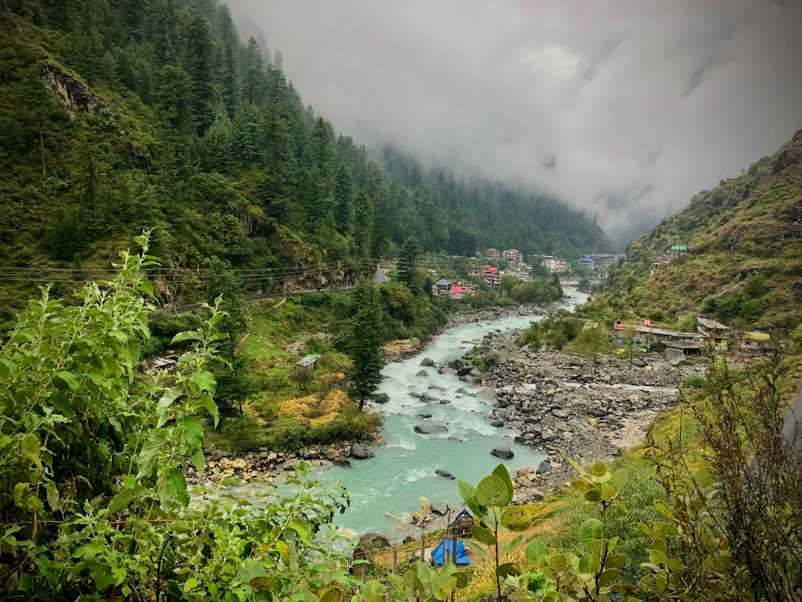 Kasauli — a river running through a valley