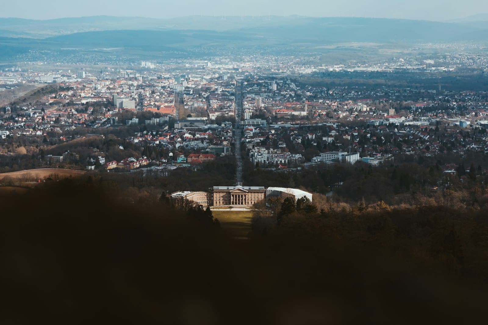 Kassel — a view of a city from the top of a hill