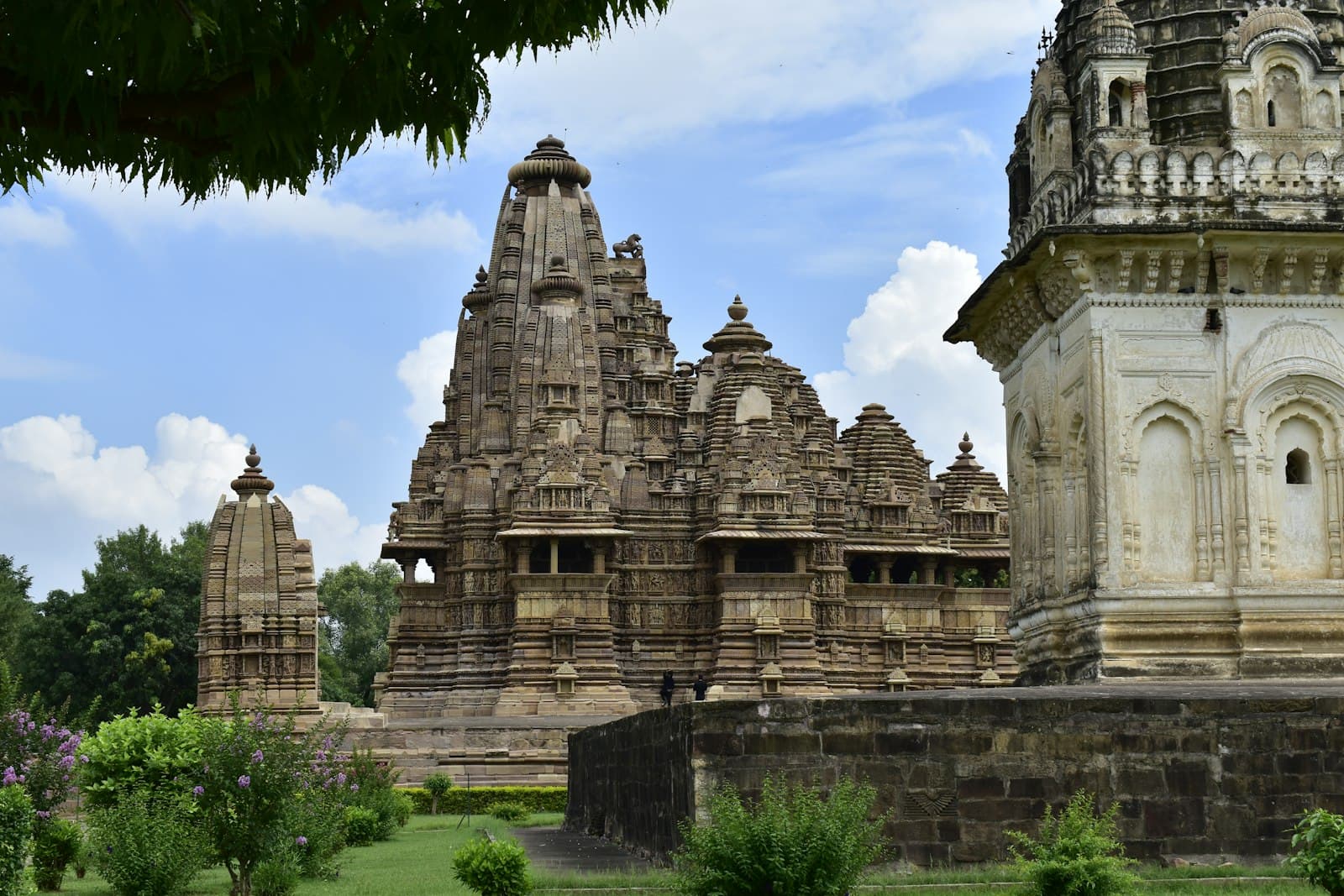 Khajuraho — a group of stone structures in a park
