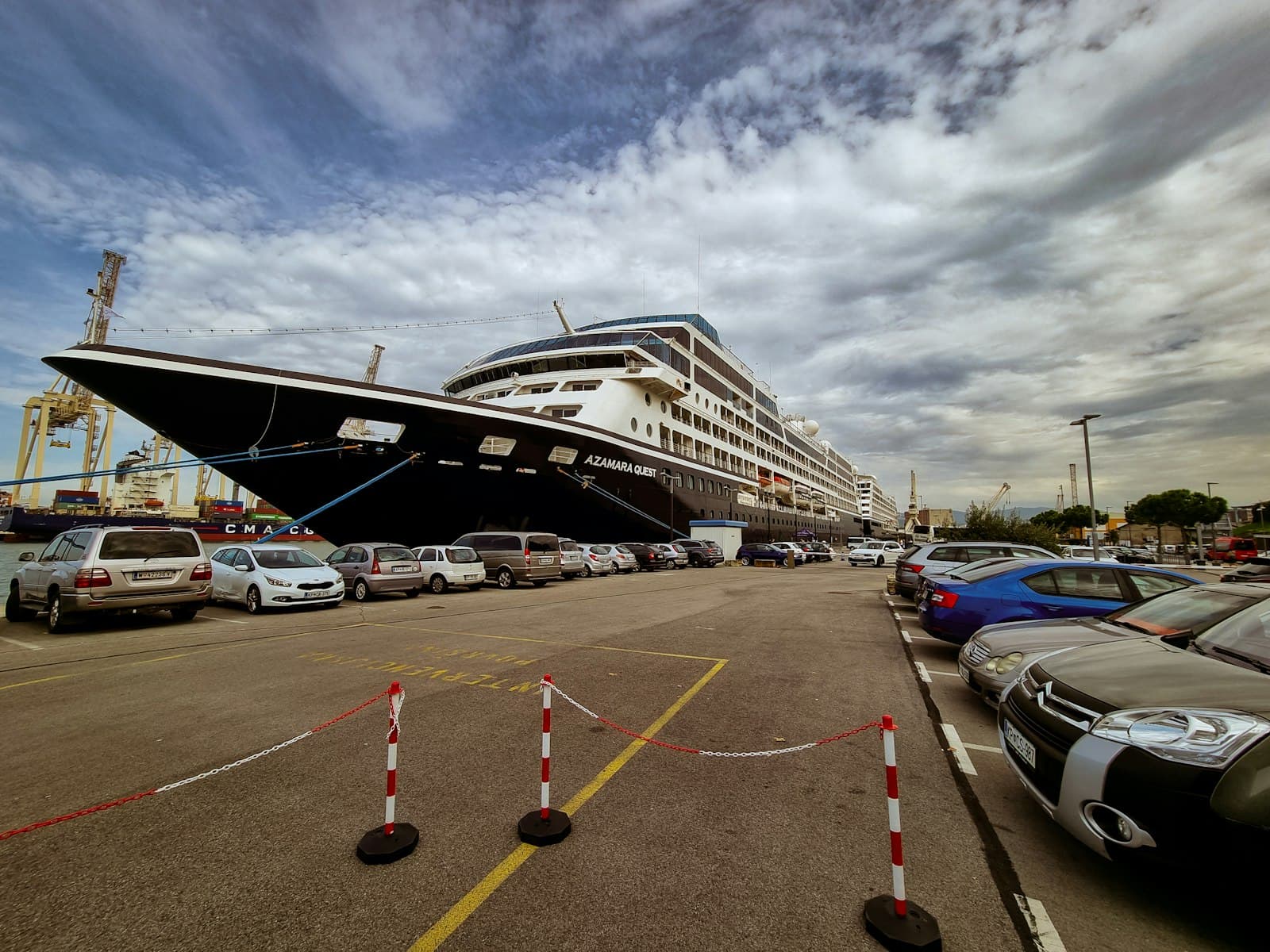 Koper — a large ship docked