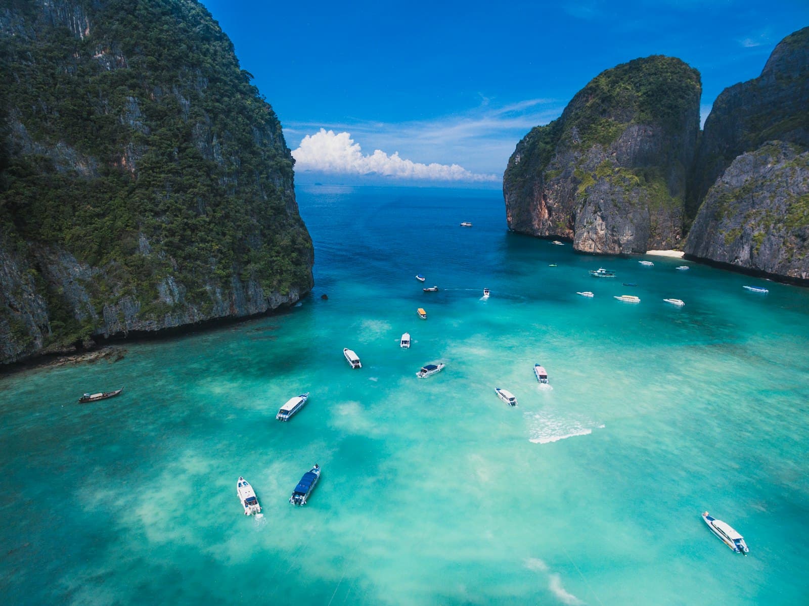 Krabi — aerial photography of body of water