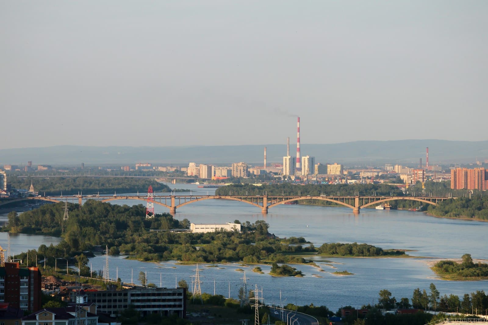 Krasnoyarsk — A view of a city and a river
