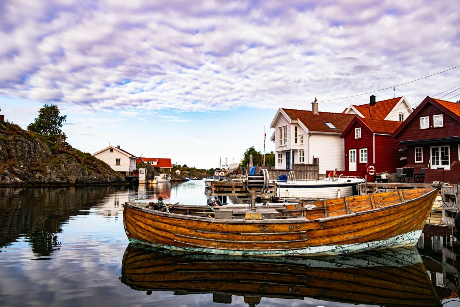 Kristiansand — a boat docked in a harbor