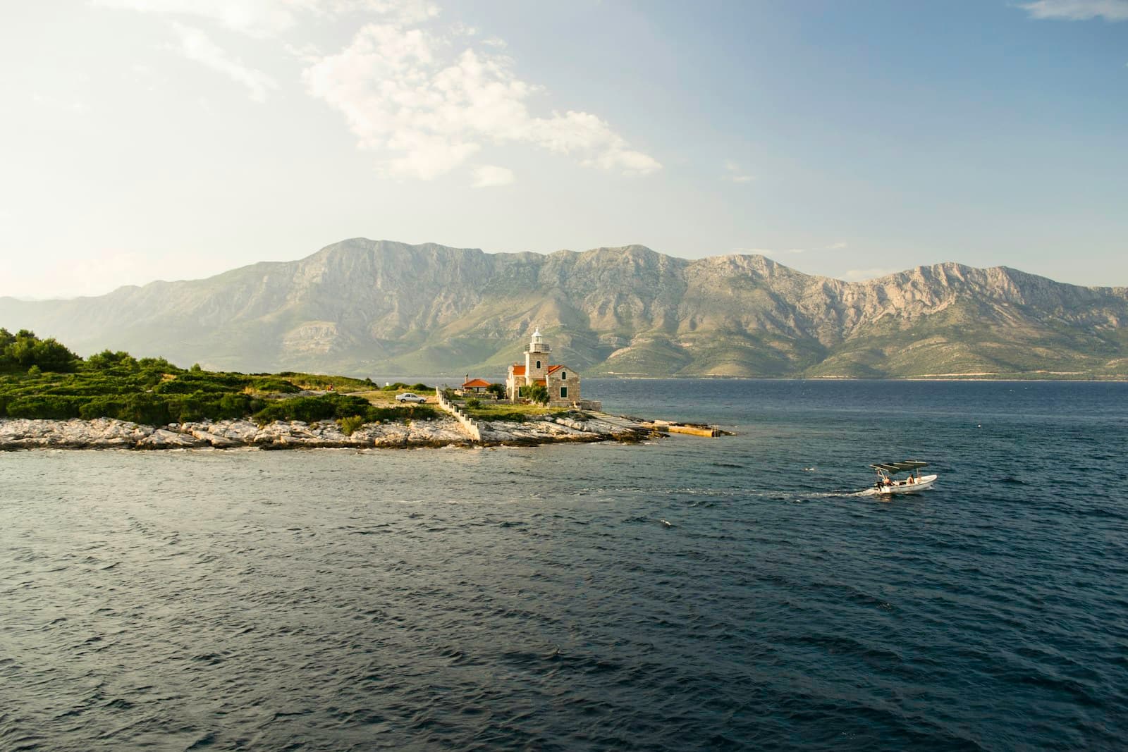 Krk — concrete house beside body of water