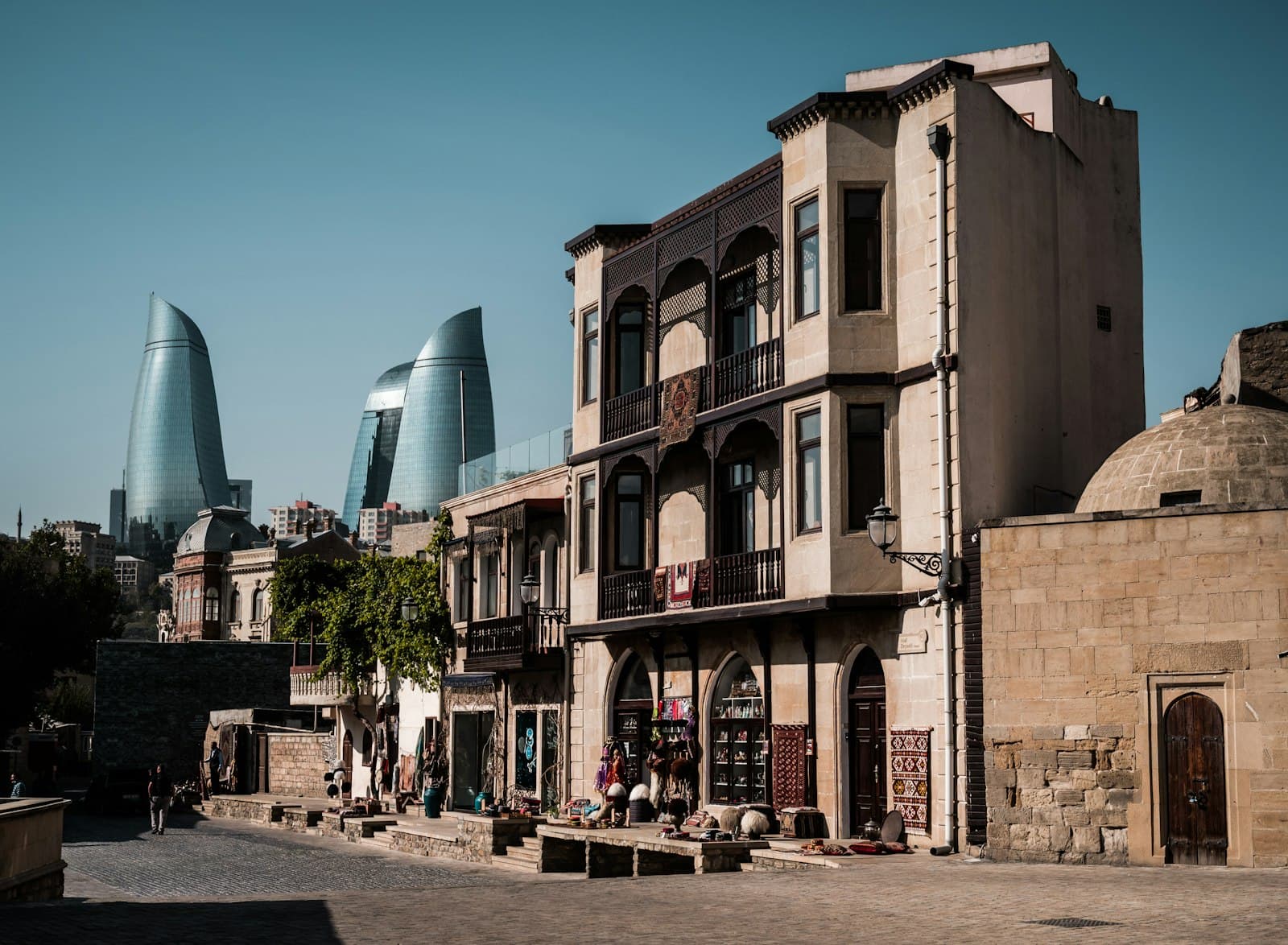 Lankaran — a row of buildings on a city street