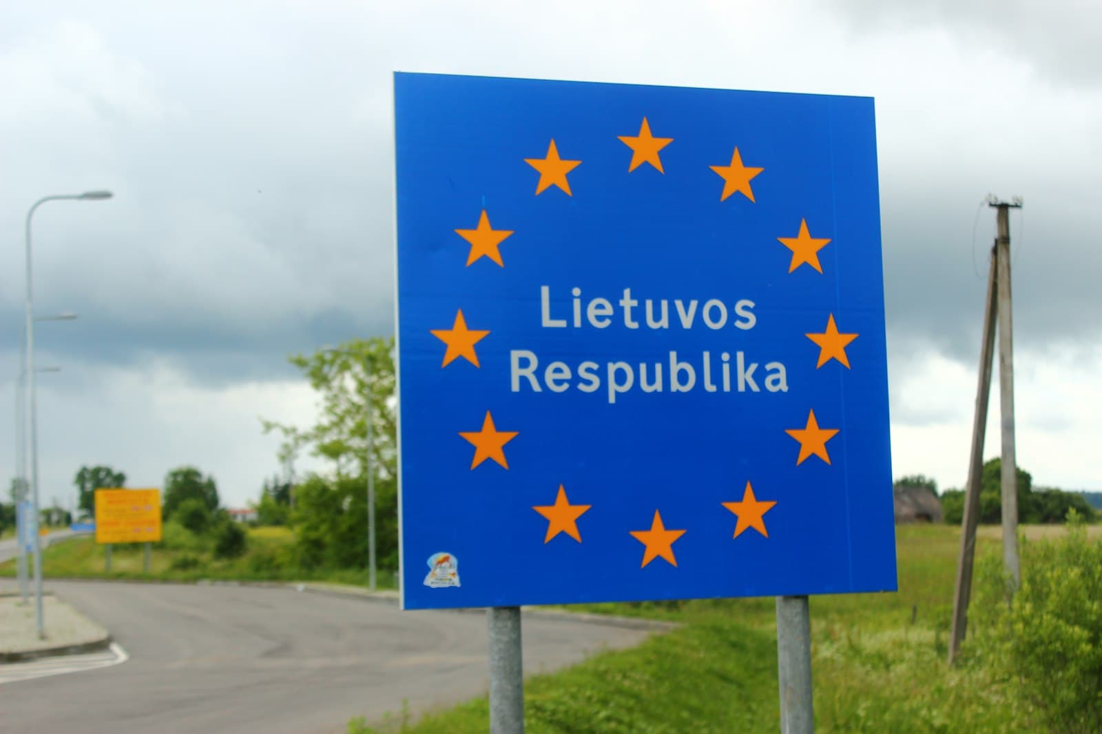 Liepāja — Lietuvos Respublika signage