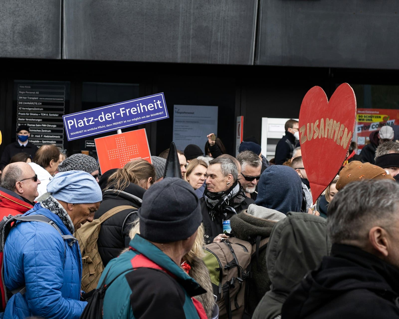 Liestal — people gathering in a event