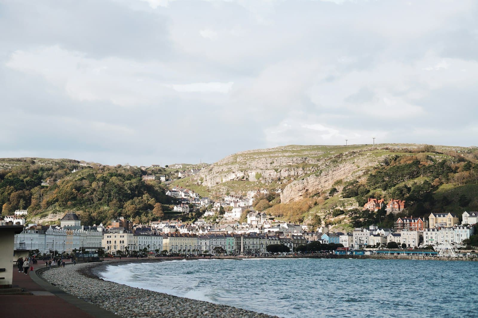 Llandudno — a body of water next to a hillside