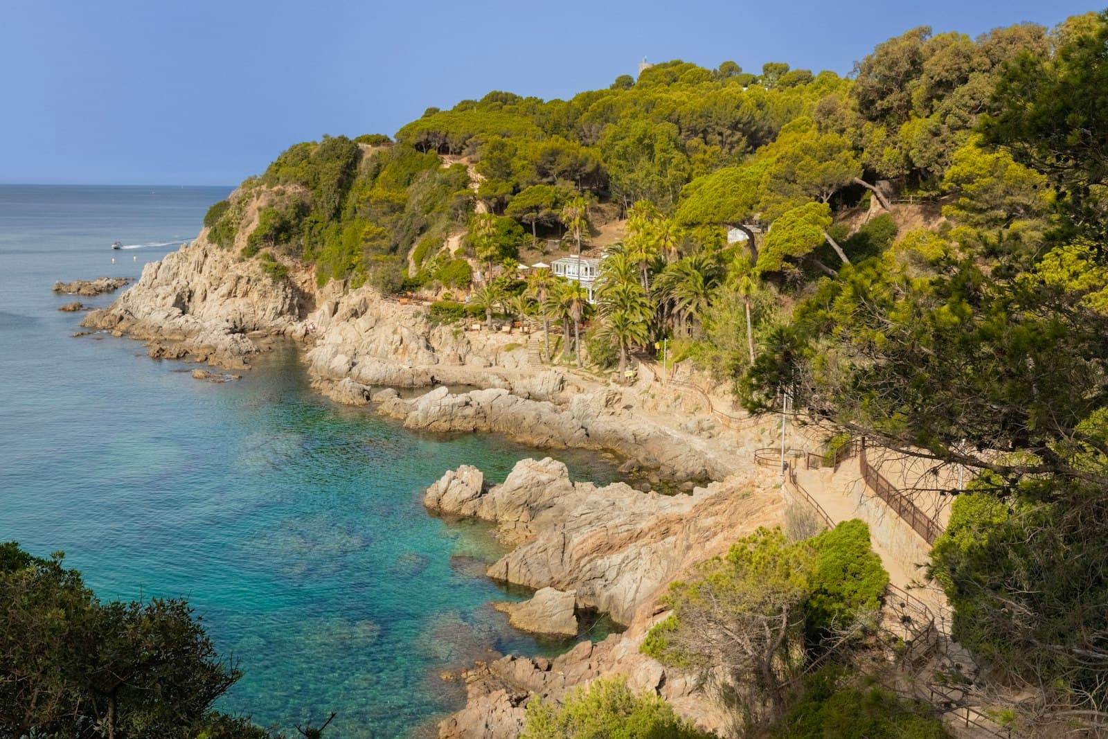 Lloret de Mar — A view of the ocean from the top of a hill