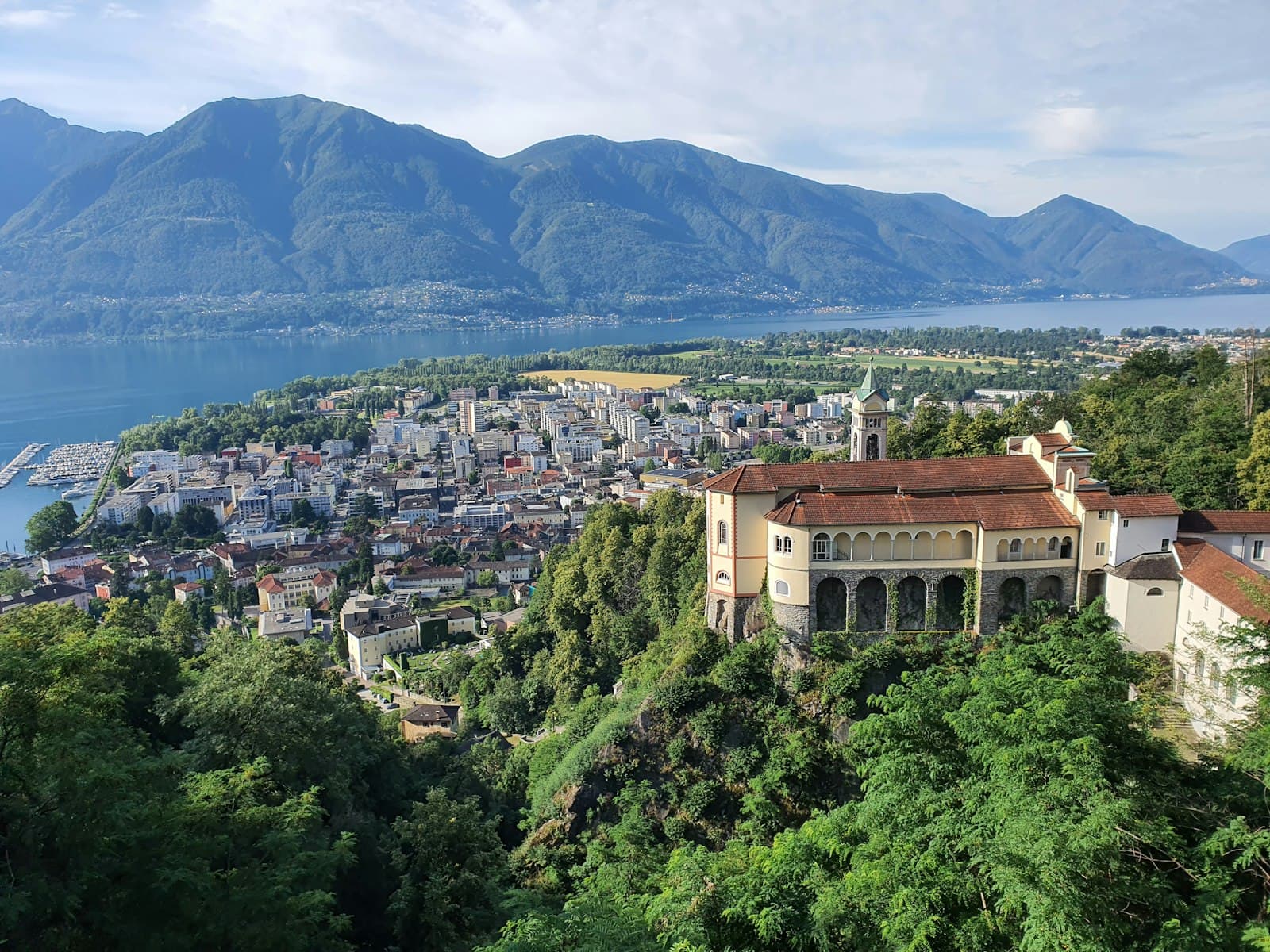 Locarno — a large building surrounded by trees