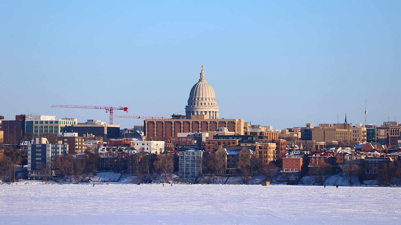 Madison — A view of the capital building from across the river