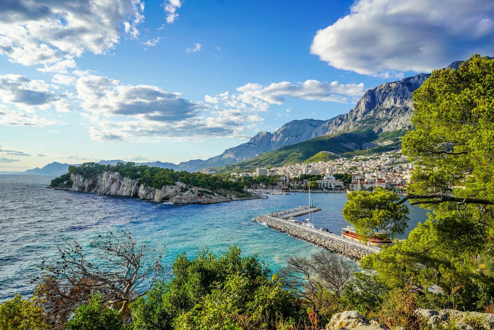 Makarska — green trees near body of water under blue sky during daytime