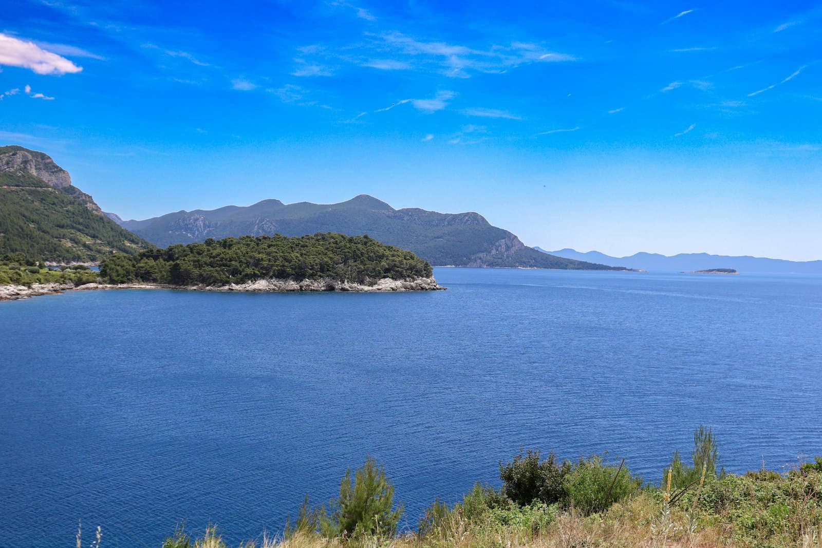 Mali Ston — a large body of water surrounded by mountains