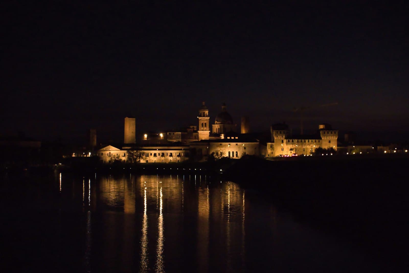 Mantua — a city at night