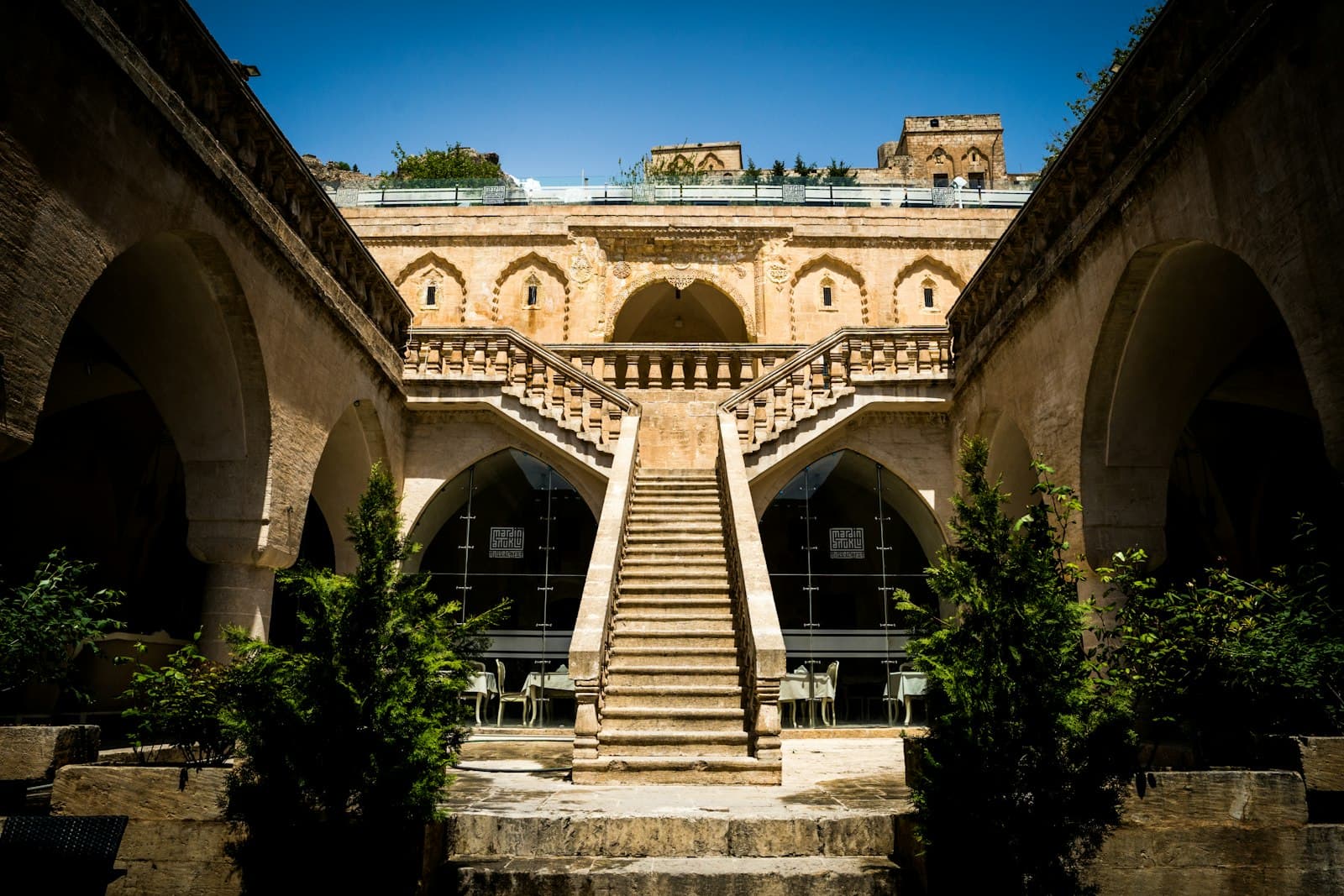 Mardin — a building with a staircase