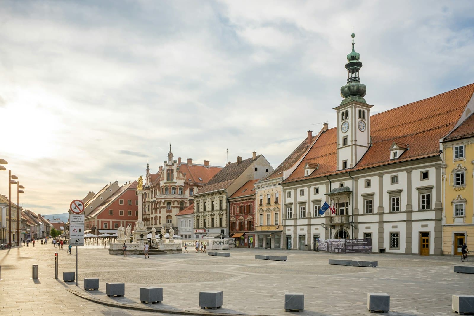 Maribor — a group of buildings with a tower