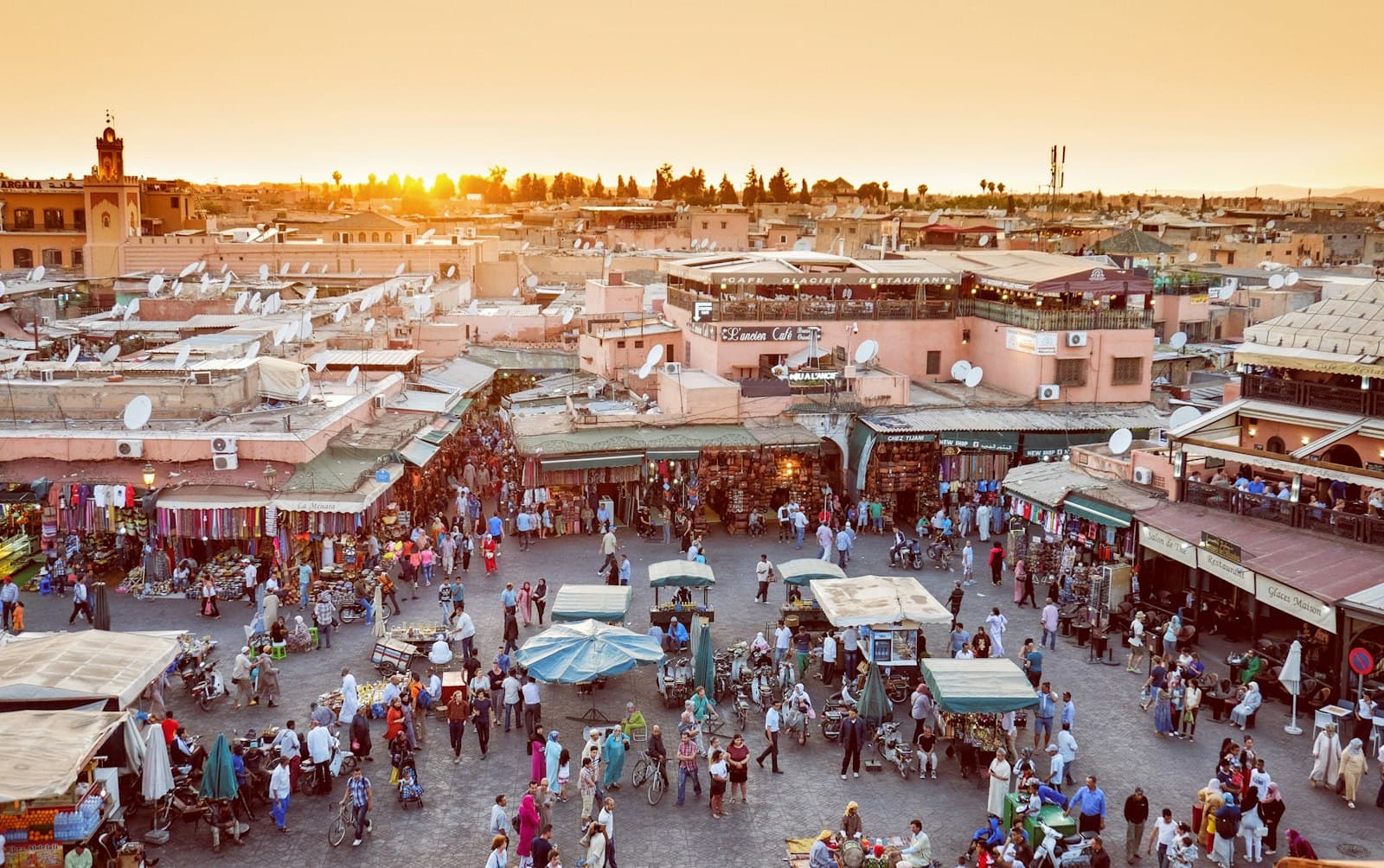 Marrakesh — people walking on street during daytime