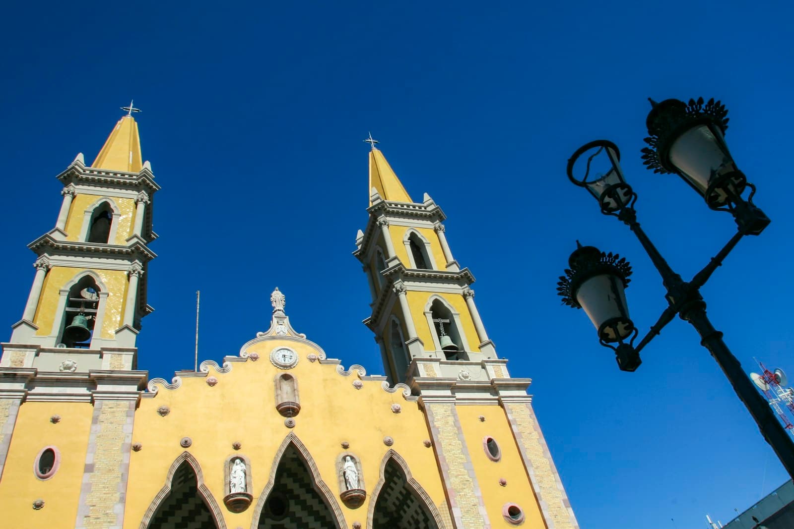 Mazatlán — white concrete church under blue sky during daytime