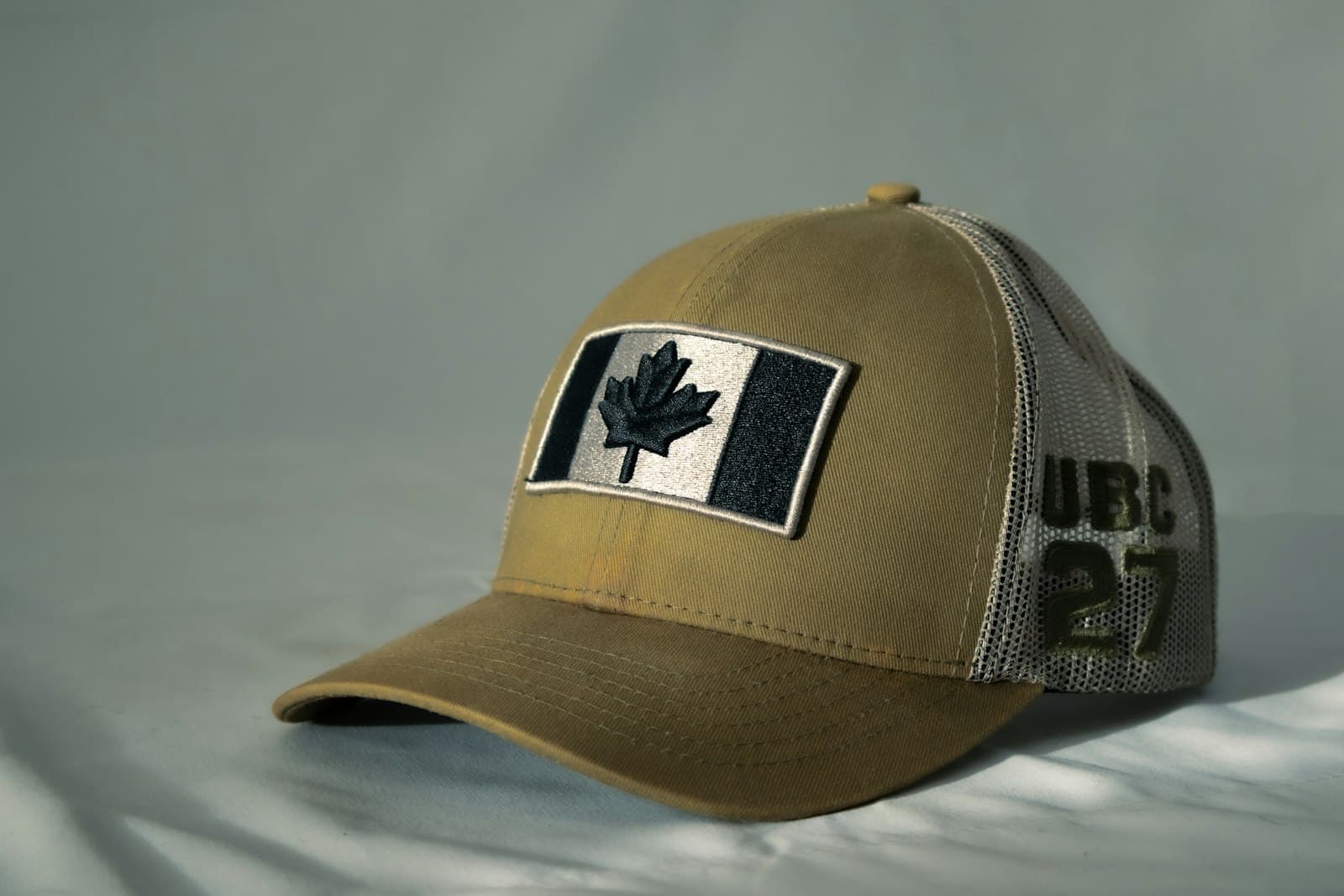 Medicine Hat — A brown hat with a maple leaf on it