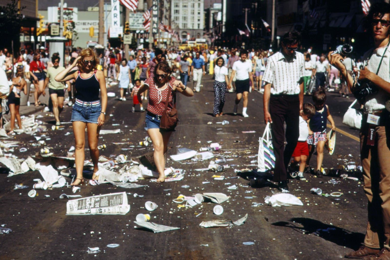 Milwaukee — a large group of people walking down a street