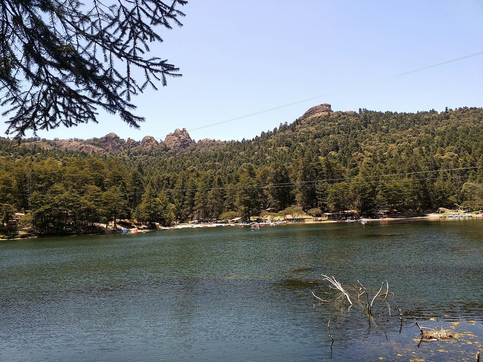 Mineral del Chico — a body of water surrounded by a forest
