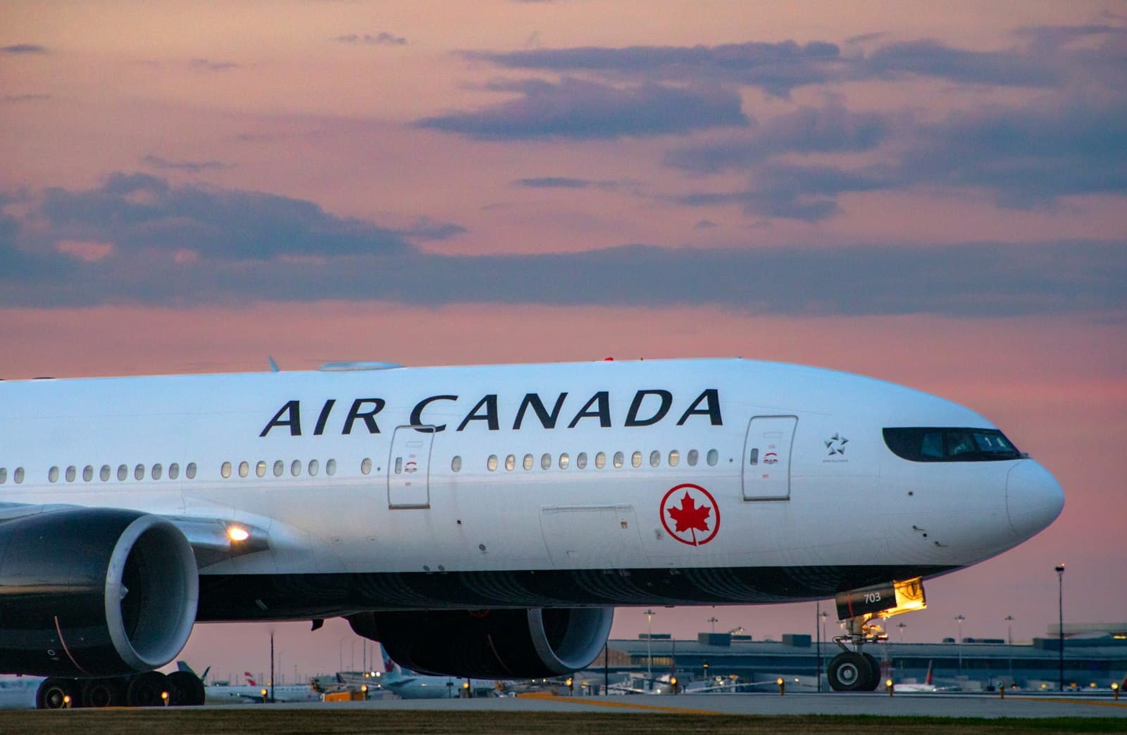 Mississauga — a large airplane on the runway