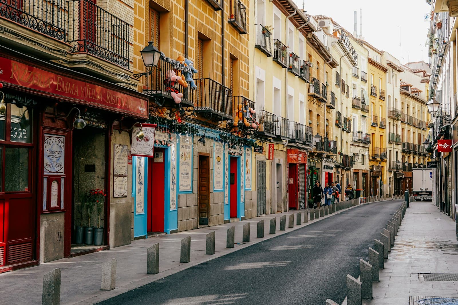 Mogarraz — a street lined with tall buildings next to each other