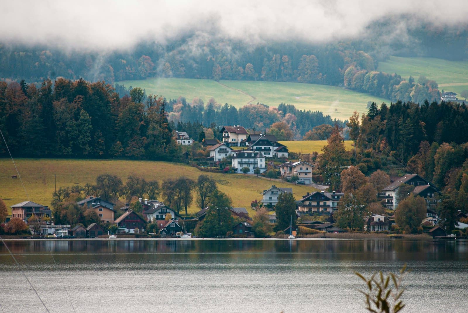 Mondsee — a town on a hill by a lake