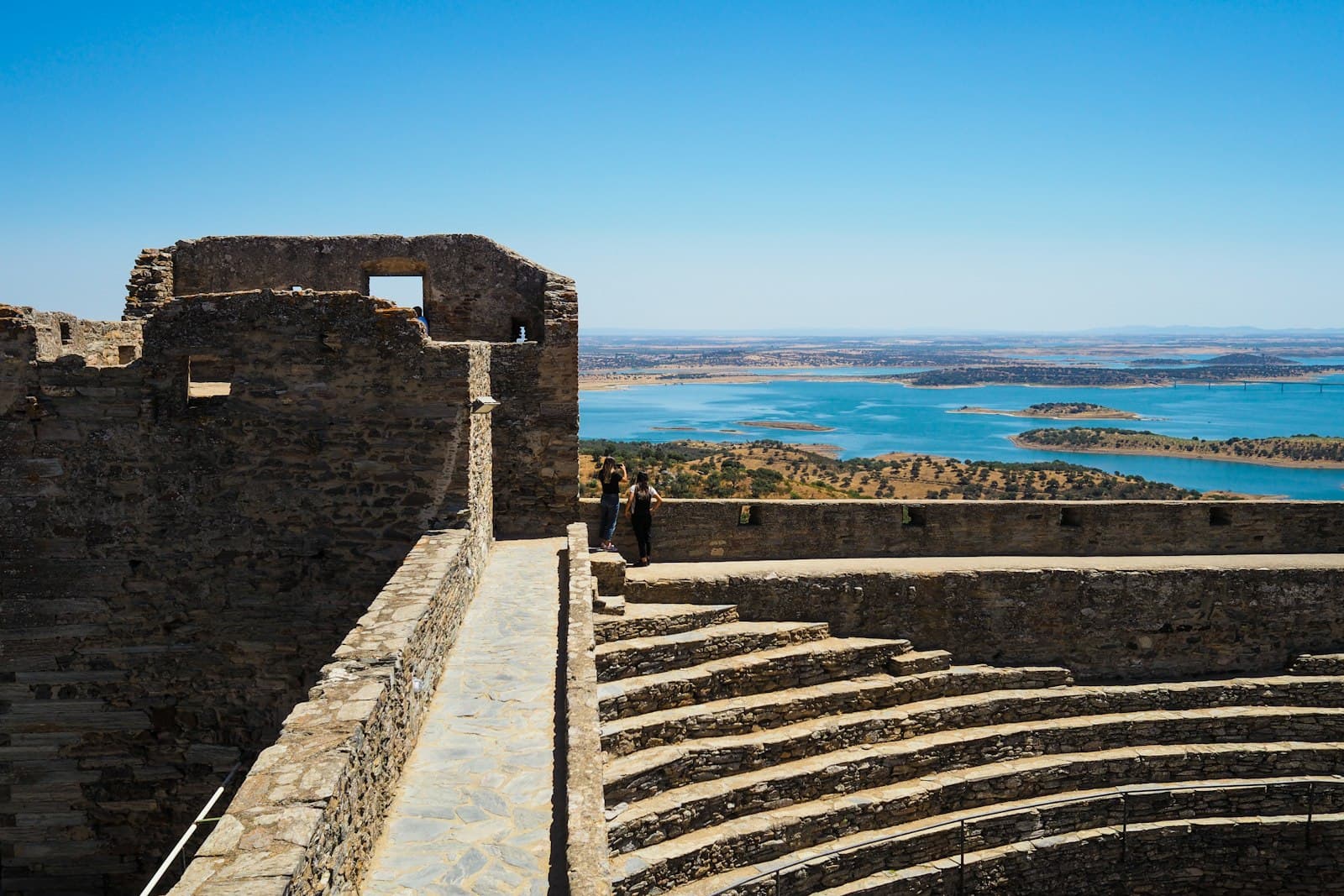 Monsaraz — a stone structure with steps leading up to it