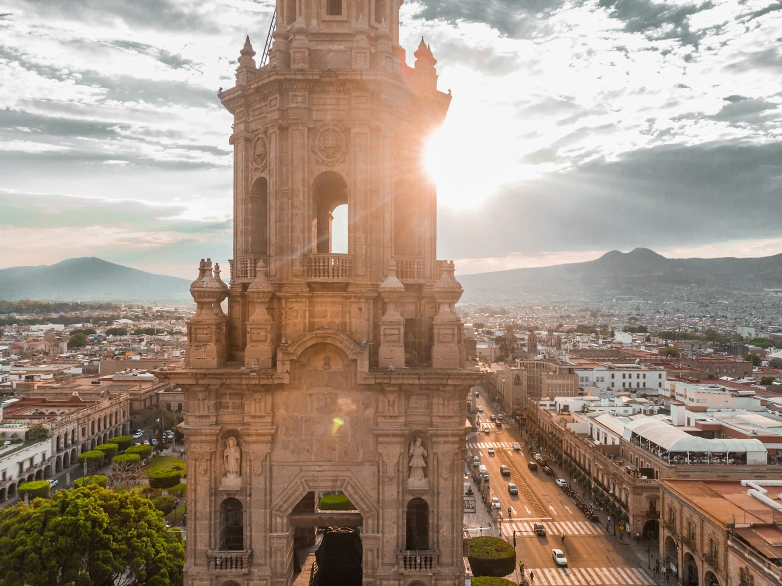 Morelia — aerial view photography of white concrete structure