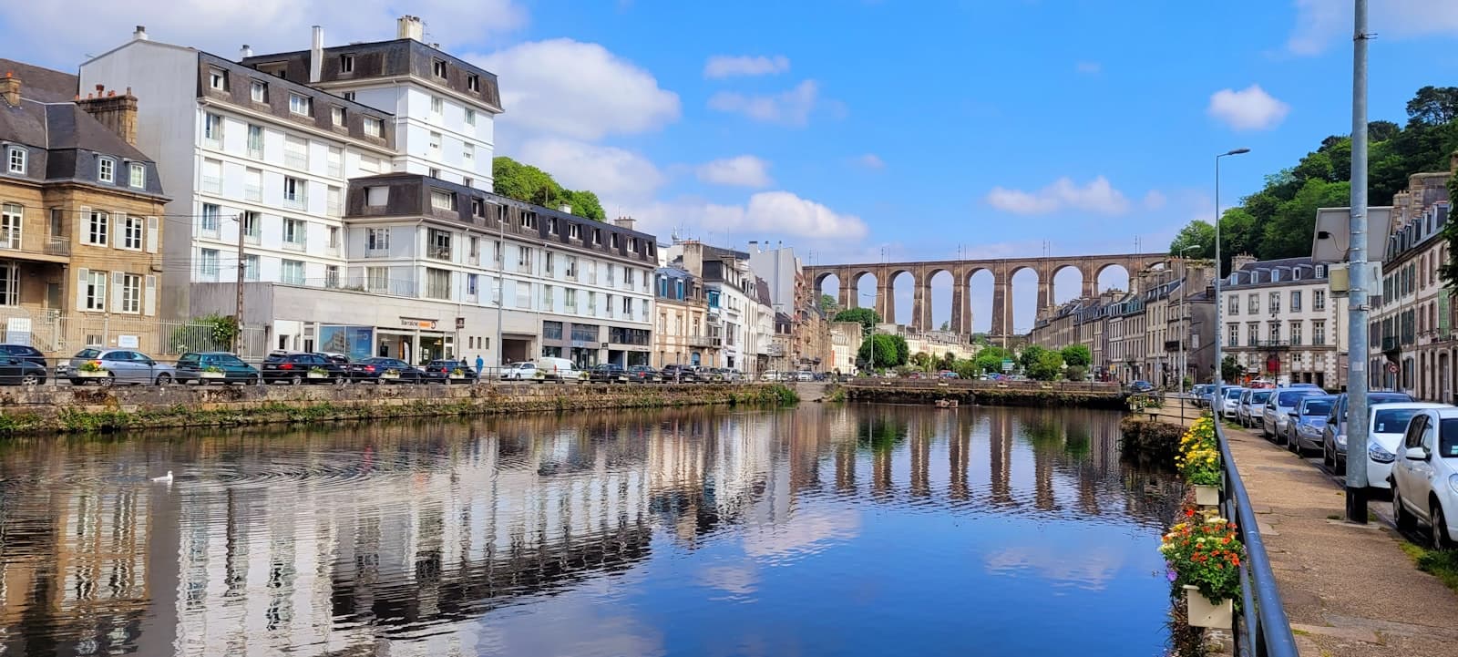 Morlaix — white concrete building near river during daytime