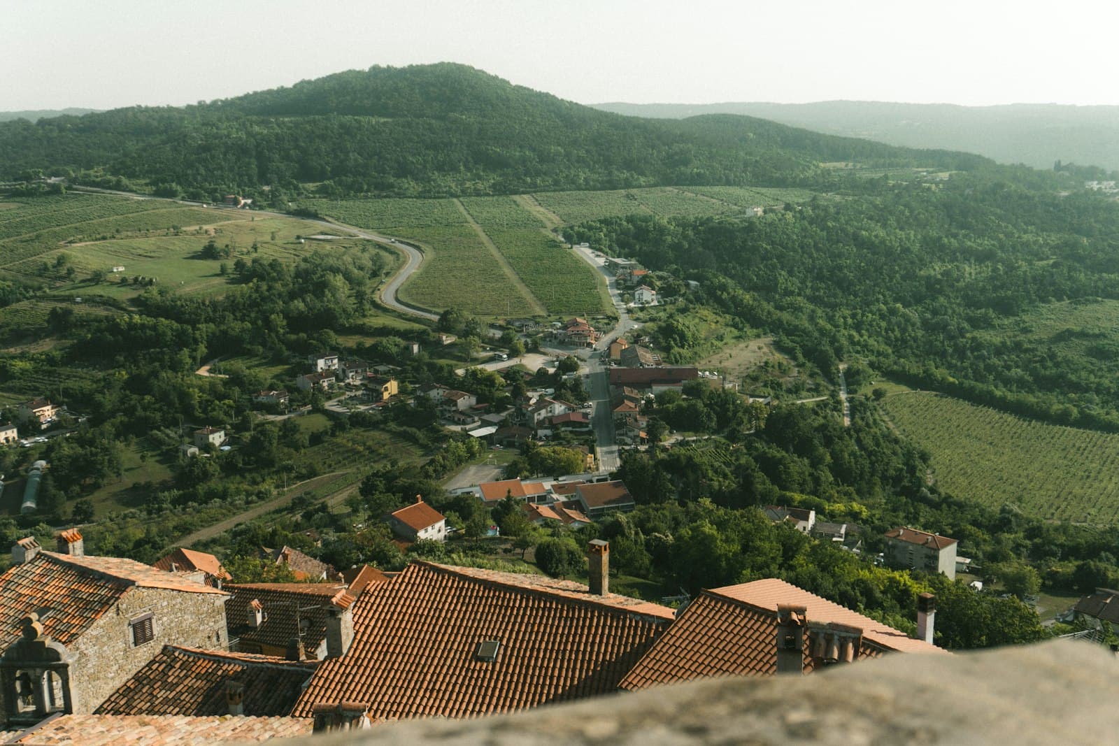 Motovun — A view of a village from a high point of view