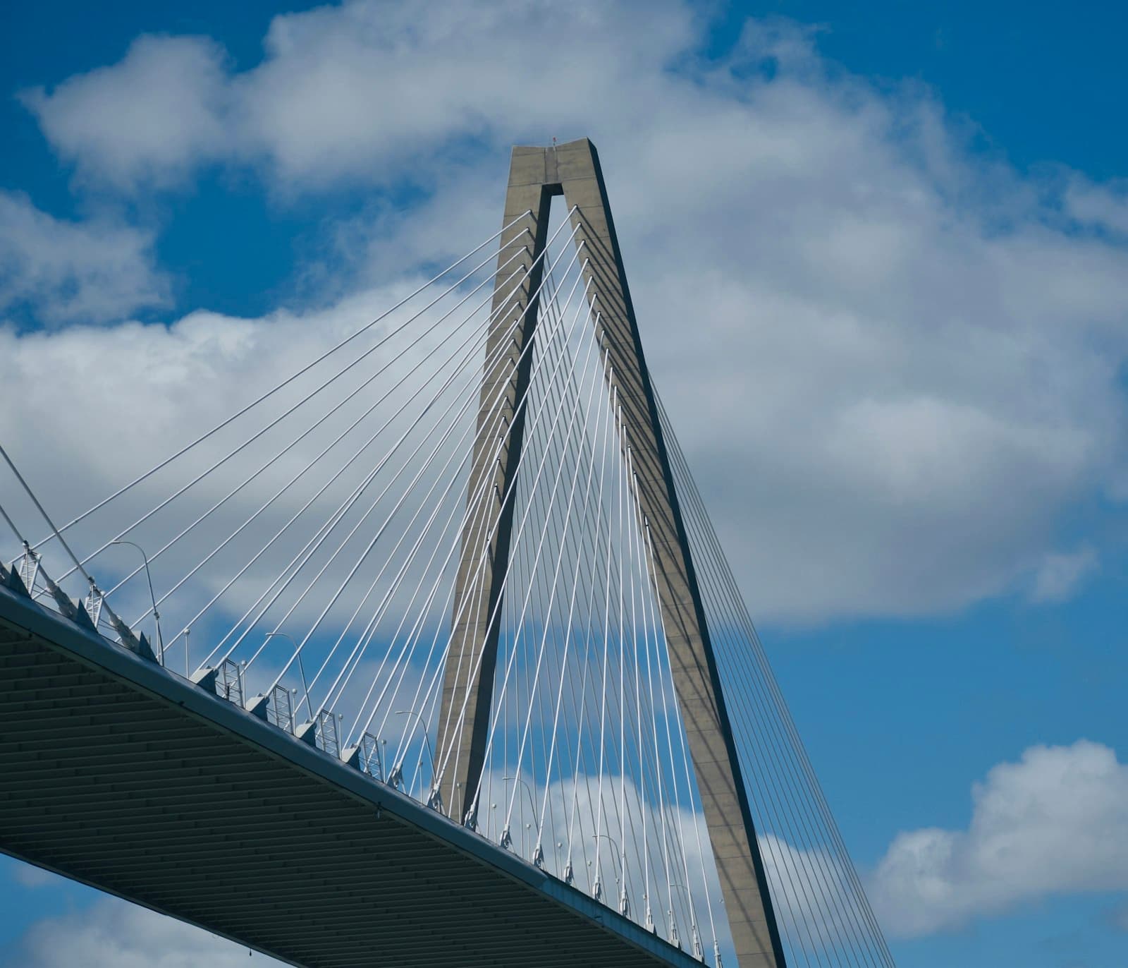 Mount Pleasant — a very tall bridge with a very tall bridge in the background