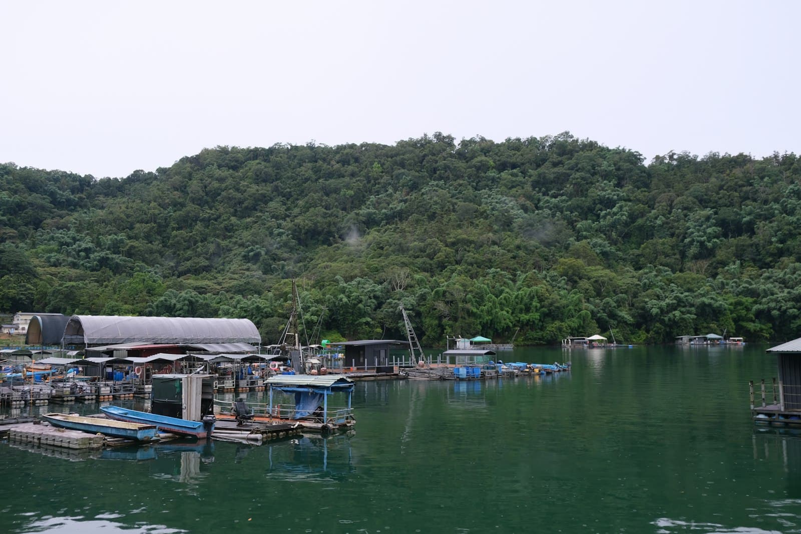 Nantou — a body of water filled with lots of boats