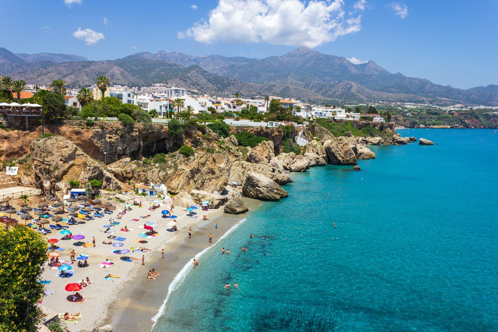 Nerja — people on beach during daytime