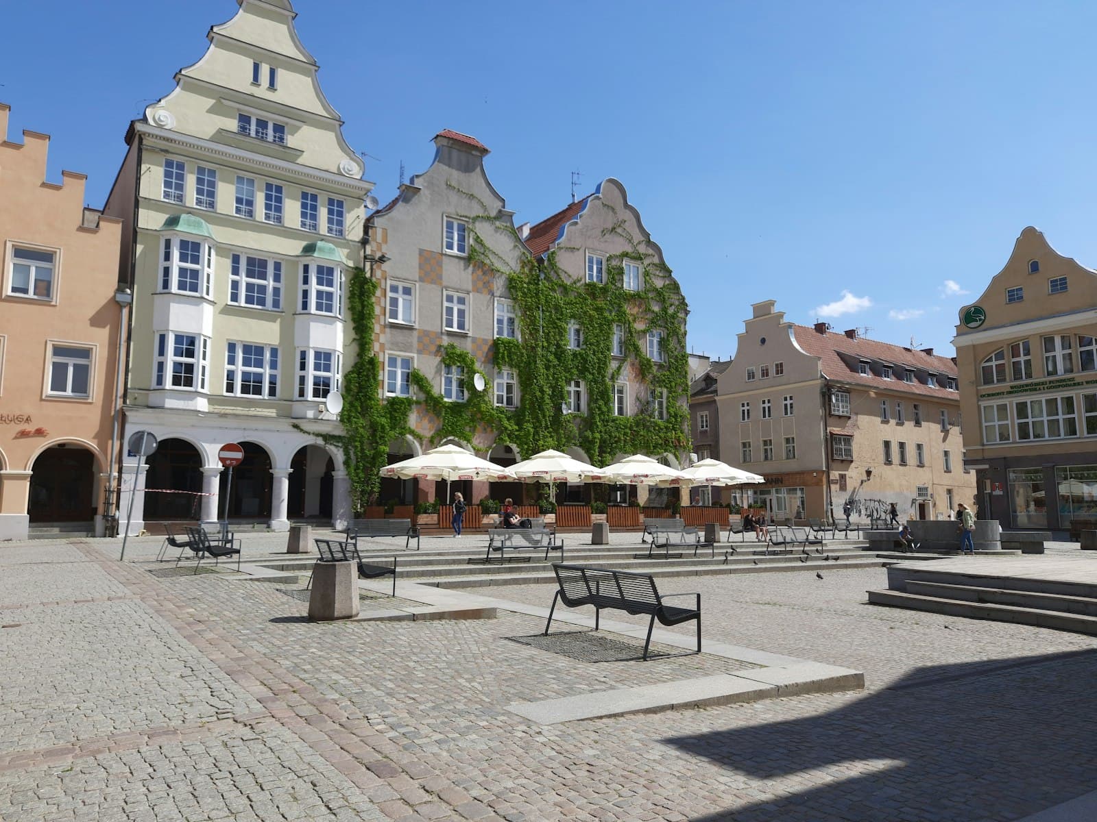 Olsztyn — a row of buildings sitting next to each other