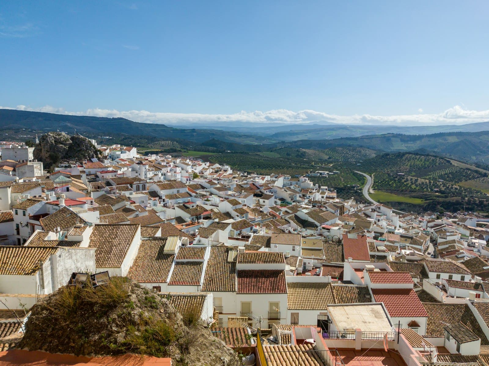 Olvera — a view of a city from a high point of view