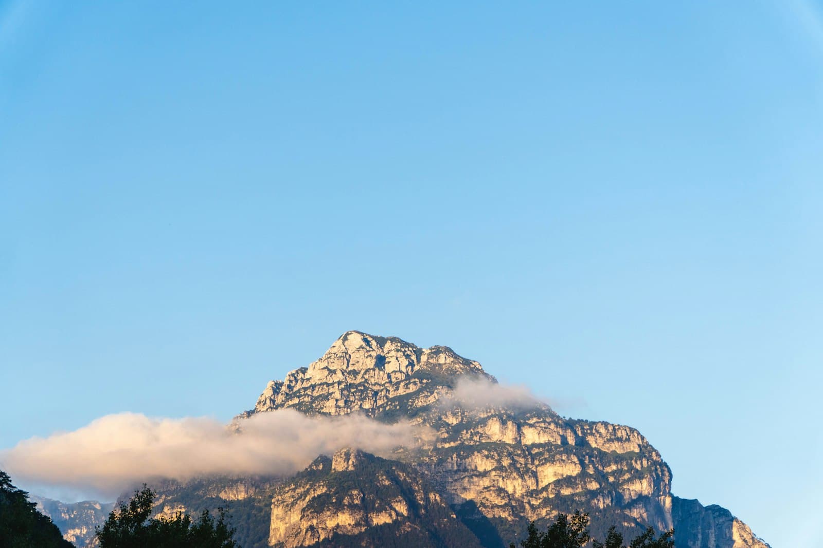 Palmanova — a very tall mountain with some clouds in the sky