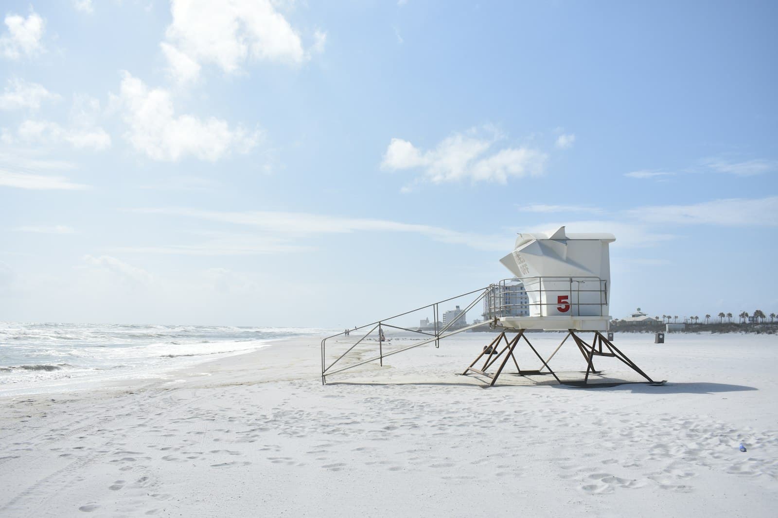 Pensacola — white life guard house on seashore